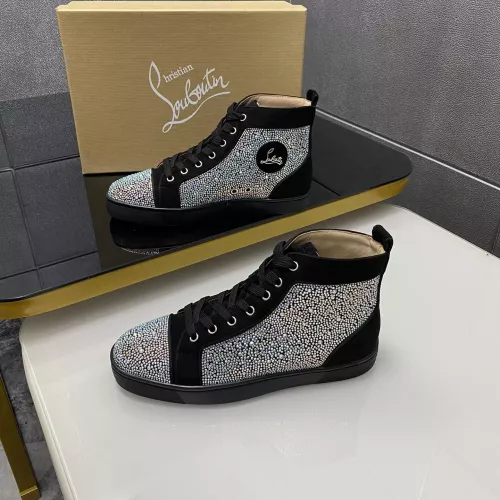 Wholesale Christian Louboutin High Top Shoes For Men #1381348 $92.00 USD, Wholesale Quality Replica Christian Louboutin High Top Shoes