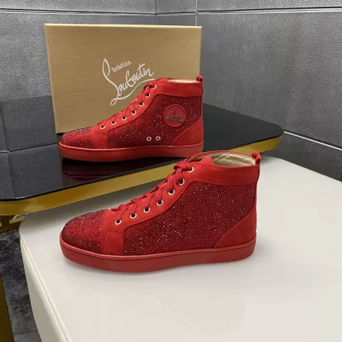 Wholesale Christian Louboutin High Top Shoes For Men #1381352 $92.00 USD, Wholesale Quality Replica Christian Louboutin High Top Shoes