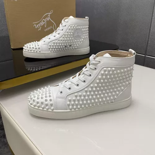 Wholesale Christian Louboutin High Top Shoes For Women #1381357 $92.00 USD, Wholesale Quality Replica Christian Louboutin High Top Shoes