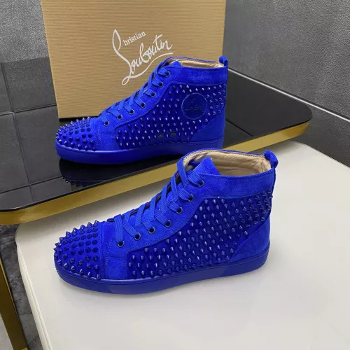 Wholesale Christian Louboutin High Top Shoes For Men #1381362 $92.00 USD, Wholesale Quality Replica Christian Louboutin High Top Shoes