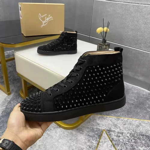 Wholesale Christian Louboutin High Top Shoes For Men #1381367 $92.00 USD, Wholesale Quality Replica Christian Louboutin High Top Shoes