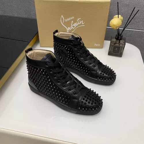 Replica Christian Louboutin High Top Shoes For Men #1381371 $92.00 USD for Wholesale