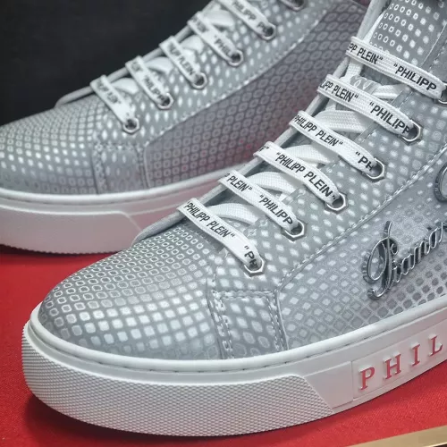 Replica Philipp Plein PP High Tops Shoes For Men #1381446 $88.00 USD for Wholesale