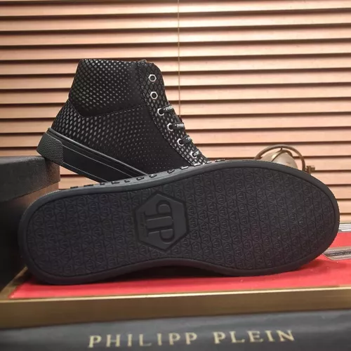 Replica Philipp Plein PP High Tops Shoes For Men #1381447 $88.00 USD for Wholesale