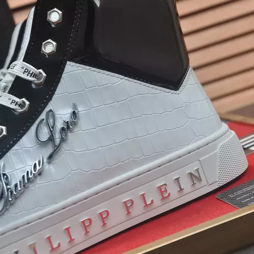 Replica Philipp Plein PP High Tops Shoes For Men #1381448 $88.00 USD for Wholesale