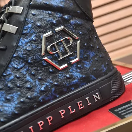 Replica Philipp Plein PP High Tops Shoes For Men #1381455 $92.00 USD for Wholesale
