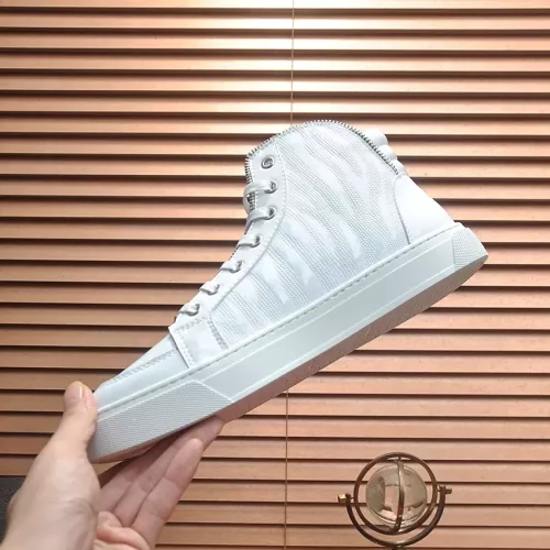Replica Philipp Plein PP High Tops Shoes For Men #1381457 $92.00 USD for Wholesale