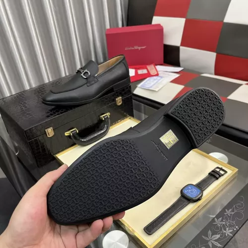 Replica Salvatore Ferragamo Leather Shoes For Men #1381467 $108.00 USD for Wholesale