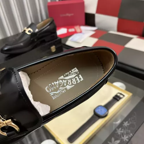 Replica Salvatore Ferragamo Leather Shoes For Men #1381469 $108.00 USD for Wholesale