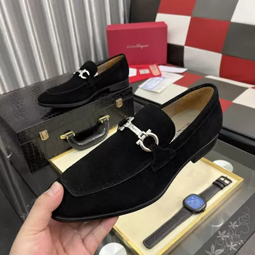 Wholesale Salvatore Ferragamo Leather Shoes For Men #1381470 $108.00 USD, Wholesale Quality Replica Salvatore Ferragamo Leather Shoes