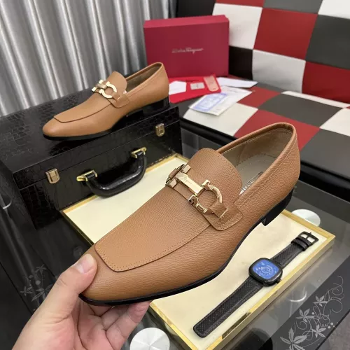 Wholesale Salvatore Ferragamo Leather Shoes For Men #1381475 $108.00 USD, Wholesale Quality Replica Salvatore Ferragamo Leather Shoes