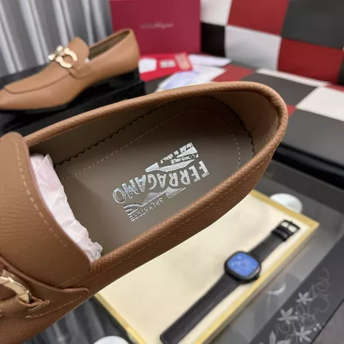 Replica Salvatore Ferragamo Leather Shoes For Men #1381475 $108.00 USD for Wholesale