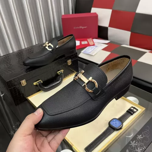 Wholesale Salvatore Ferragamo Leather Shoes For Men #1381476 $108.00 USD, Wholesale Quality Replica Salvatore Ferragamo Leather Shoes