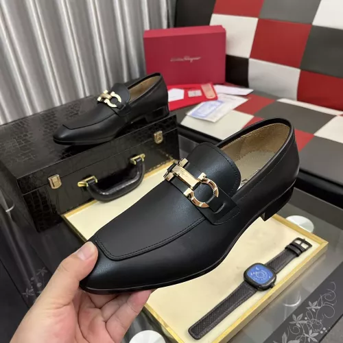 Wholesale Salvatore Ferragamo Leather Shoes For Men #1381477 $108.00 USD, Wholesale Quality Replica Salvatore Ferragamo Leather Shoes