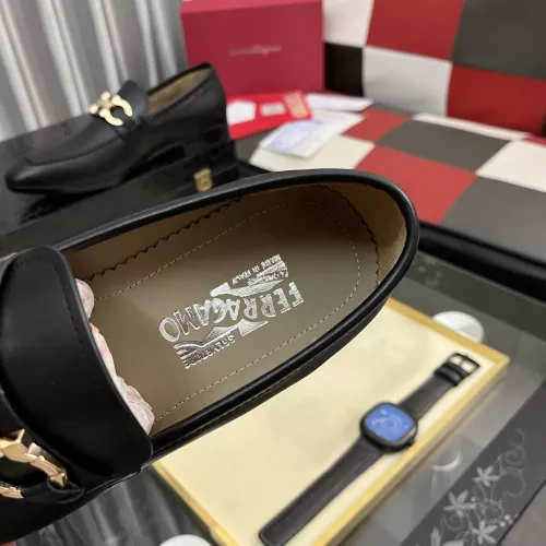 Replica Salvatore Ferragamo Leather Shoes For Men #1381477 $108.00 USD for Wholesale