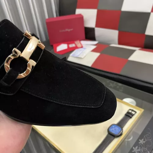 Replica Salvatore Ferragamo Leather Shoes For Men #1381479 $108.00 USD for Wholesale