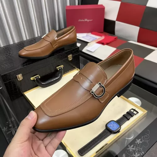 Wholesale Salvatore Ferragamo Leather Shoes For Men #1381483 $108.00 USD, Wholesale Quality Replica Salvatore Ferragamo Leather Shoes