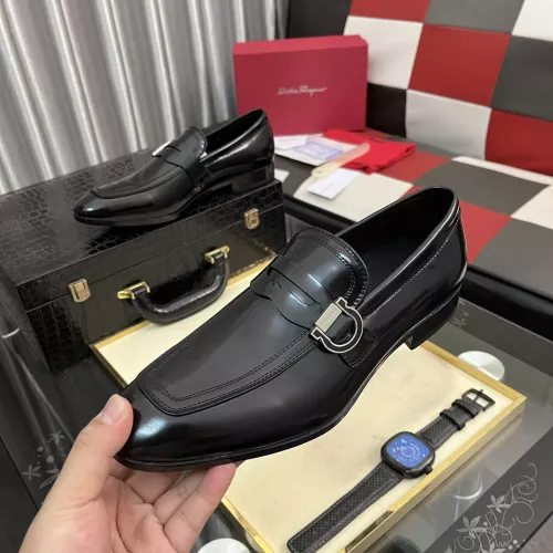 Wholesale Salvatore Ferragamo Leather Shoes For Men #1381486 $108.00 USD, Wholesale Quality Replica Salvatore Ferragamo Leather Shoes