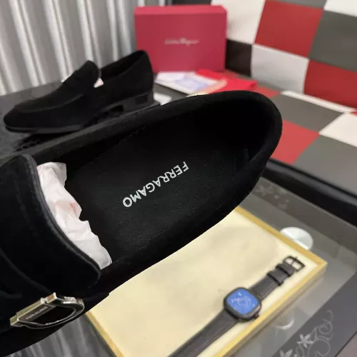 Replica Salvatore Ferragamo Leather Shoes For Men #1381487 $108.00 USD for Wholesale