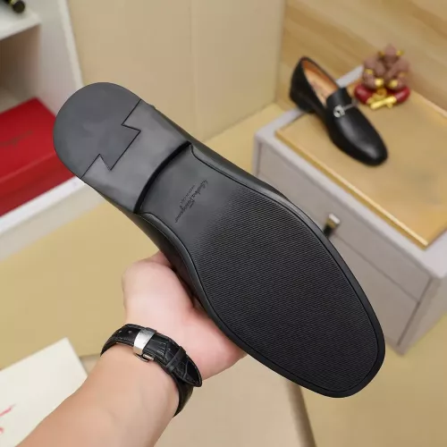 Replica Salvatore Ferragamo Leather Shoes For Men #1381491 $88.00 USD for Wholesale