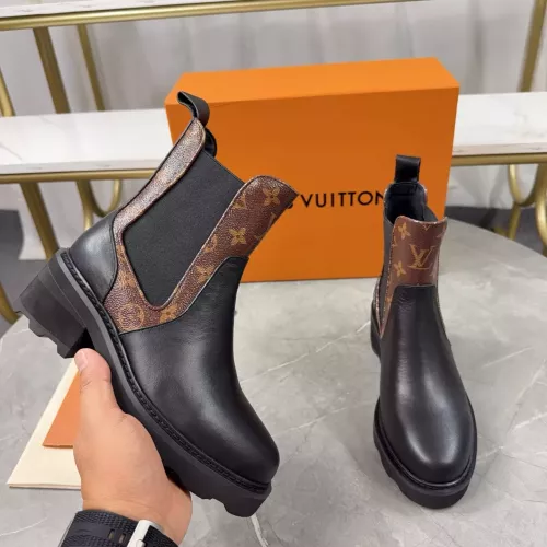 Wholesale Louis Vuitton Boots For Women #1381551 $115.00 USD, Wholesale Quality Replica Louis Vuitton Boots