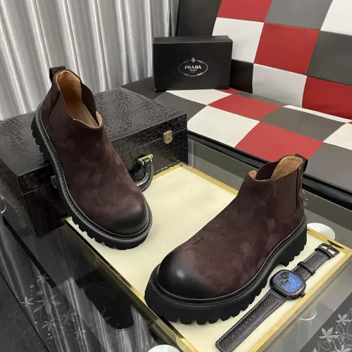 Replica Prada Boots For Men #1381658 $102.00 USD for Wholesale