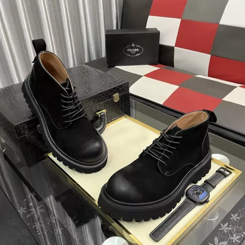 Replica Prada Boots For Men #1381661 $102.00 USD for Wholesale