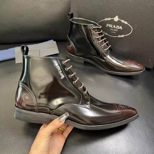 Replica Prada Boots For Men #1381664 $150.00 USD for Wholesale
