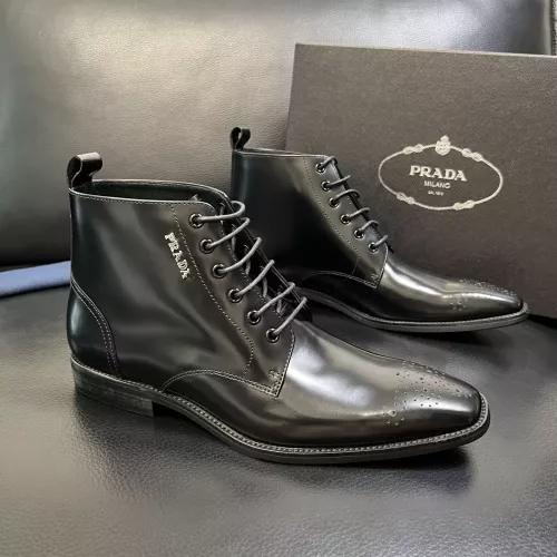 Wholesale Prada Boots For Men #1381665 $150.00 USD, Wholesale Quality Replica Prada Boots
