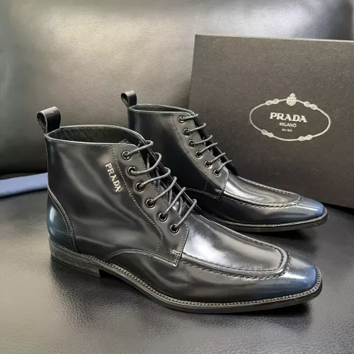 Wholesale Prada Boots For Men #1381666 $150.00 USD, Wholesale Quality Replica Prada Boots