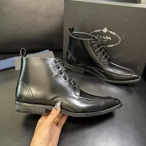 Replica Prada Boots For Men #1381667 $150.00 USD for Wholesale