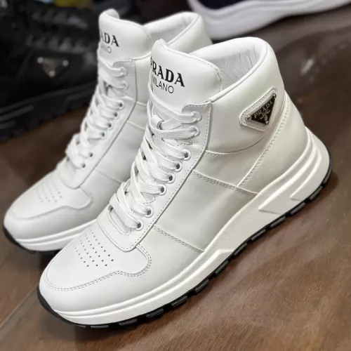 Wholesale Prada High Top Shoes For Men #1381672 $100.00 USD, Wholesale Quality Replica Prada High Top Shoes