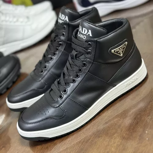 Wholesale Prada High Top Shoes For Men #1381673 $100.00 USD, Wholesale Quality Replica Prada High Top Shoes