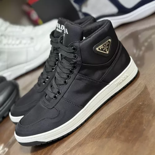 Wholesale Prada High Top Shoes For Men #1381674 $98.00 USD, Wholesale Quality Replica Prada High Top Shoes