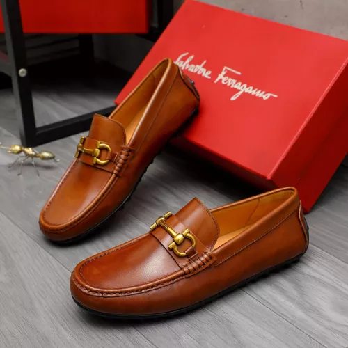 Wholesale Salvatore Ferragamo Leather Shoes For Men #1381827 $80.00 USD, Wholesale Quality Replica Salvatore Ferragamo Leather Shoes
