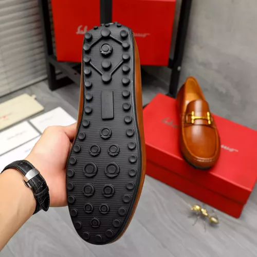 Replica Salvatore Ferragamo Leather Shoes For Men #1381827 $80.00 USD for Wholesale