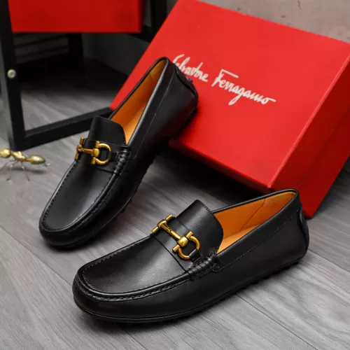 Wholesale Salvatore Ferragamo Leather Shoes For Men #1381828 $80.00 USD, Wholesale Quality Replica Salvatore Ferragamo Leather Shoes