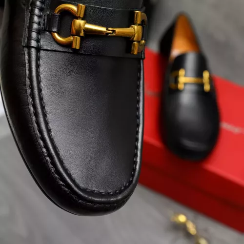 Replica Salvatore Ferragamo Leather Shoes For Men #1381828 $80.00 USD for Wholesale