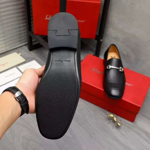 Replica Salvatore Ferragamo Leather Shoes For Men #1381829 $88.00 USD for Wholesale