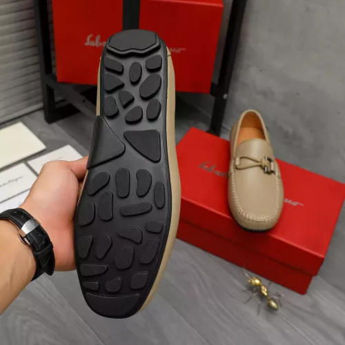 Replica Salvatore Ferragamo Leather Shoes For Men #1381833 $92.00 USD for Wholesale