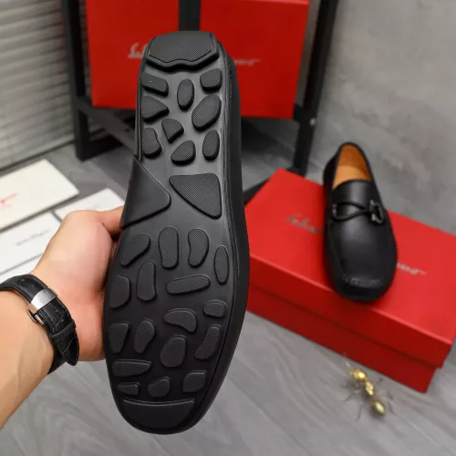 Replica Salvatore Ferragamo Leather Shoes For Men #1381834 $92.00 USD for Wholesale
