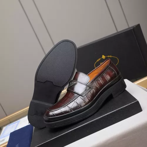 Replica Prada Leather Shoes For Men #1381838 $100.00 USD for Wholesale