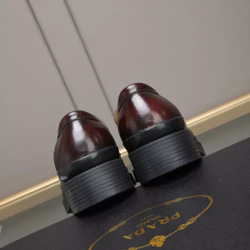 Replica Prada Leather Shoes For Men #1381838 $100.00 USD for Wholesale