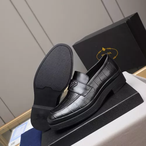Replica Prada Leather Shoes For Men #1381839 $100.00 USD for Wholesale