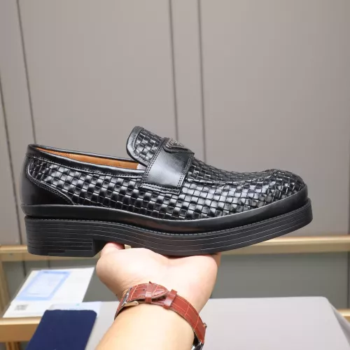 Replica Prada Leather Shoes For Men #1381841 $115.00 USD for Wholesale