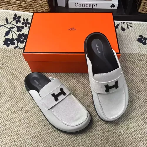 Wholesale Hermes Slippers For Men #1381865 $82.00 USD, Wholesale Quality Replica Hermes Slippers