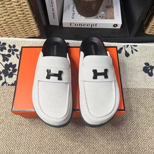 Replica Hermes Slippers For Men #1381865 $82.00 USD for Wholesale