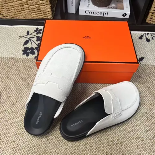 Replica Hermes Slippers For Men #1381871 $82.00 USD for Wholesale