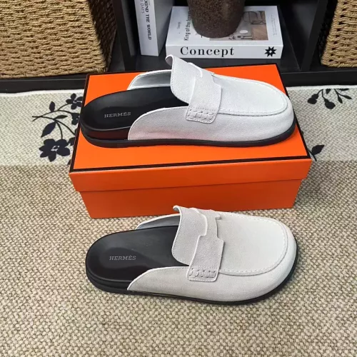Replica Hermes Slippers For Men #1381871 $82.00 USD for Wholesale