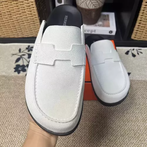 Replica Hermes Slippers For Men #1381871 $82.00 USD for Wholesale